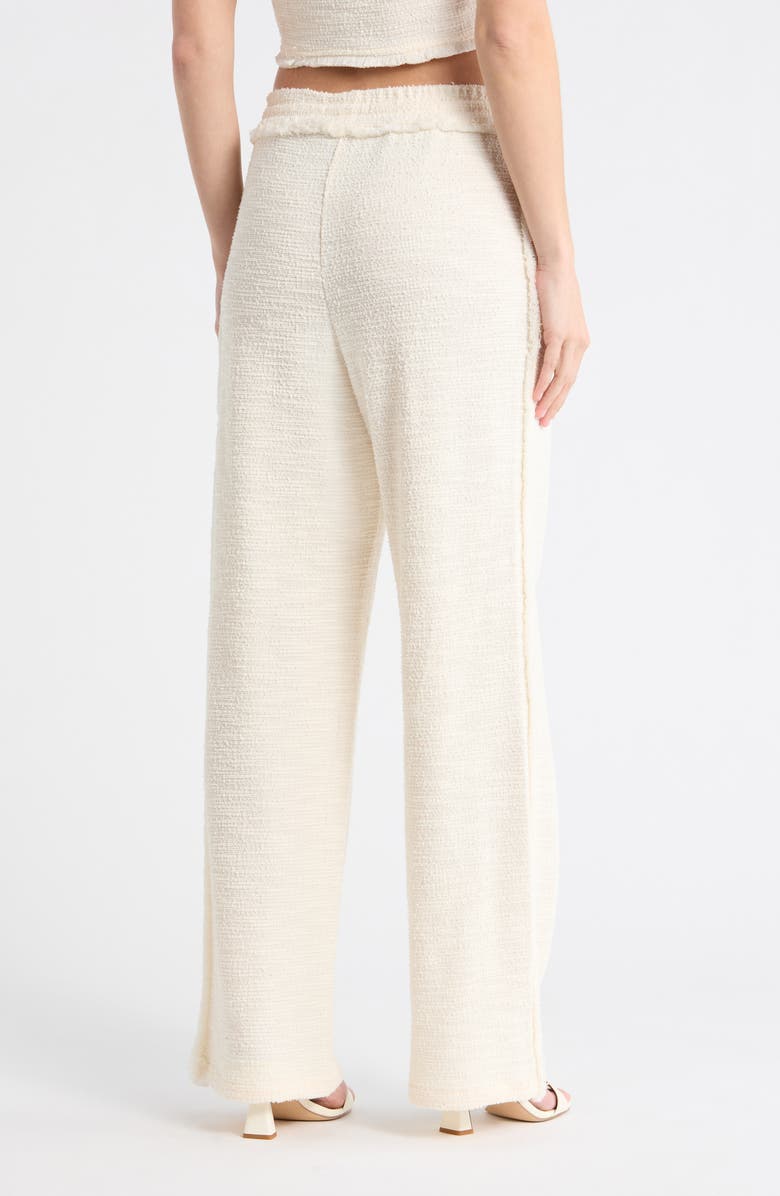 Habitual Fringe Cotton Blend Pull-On Pants, Alternate, color, Natural