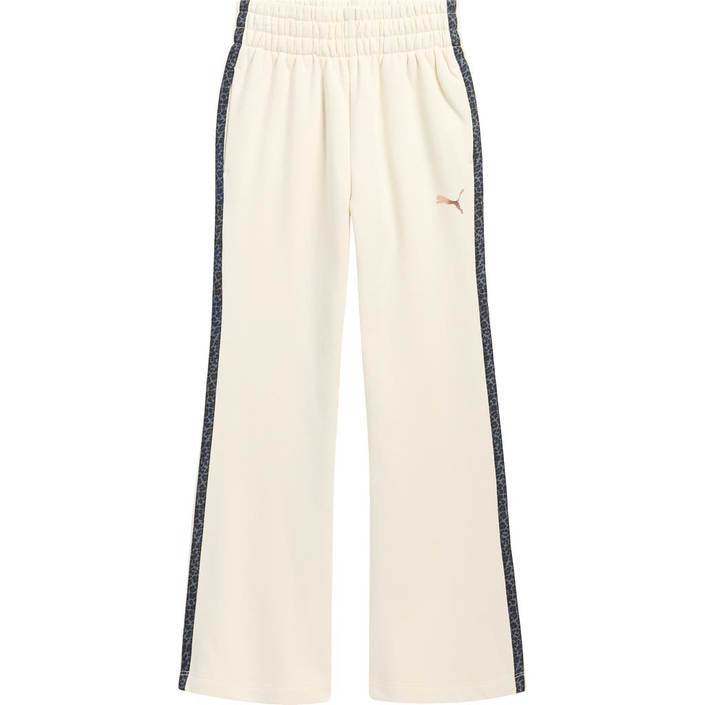 Puma Kids' Animal Pack Fleece Wide Sweatpants In Neutral