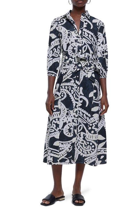 Shelly Tie Waist Shirtdress