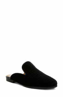 Rag & Co Ouzini Textured Velvet Mule