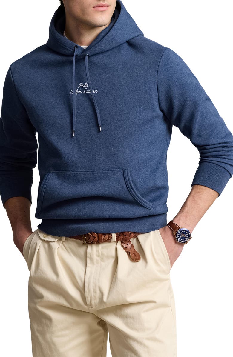 Polo Ralph Lauren Logo Double Knit Hoodie, Main, color,