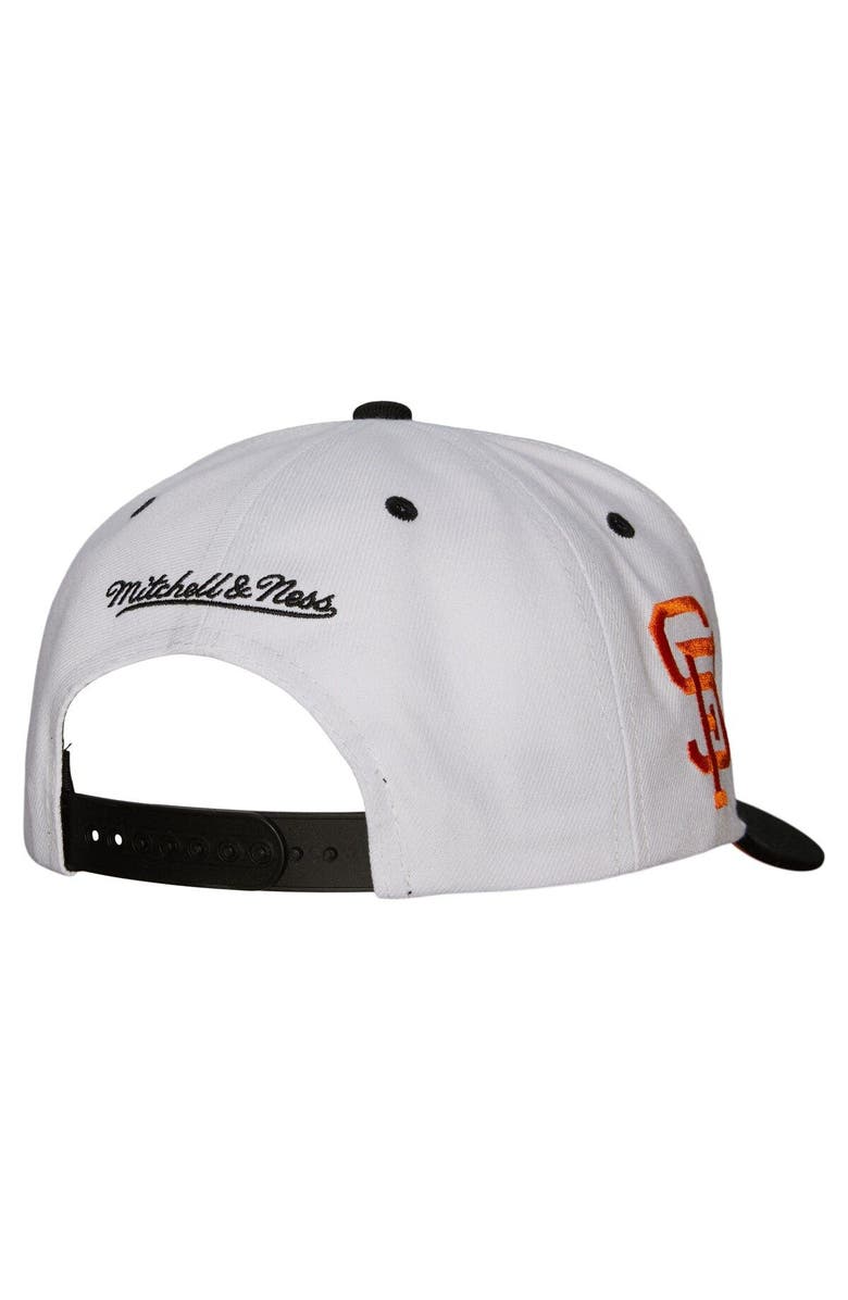 Mitchell & Ness Men's Mitchell & Ness White San Francisco Giants Cooperstown Collection Pro Crown Snapback Hat, Alternate, color, White
