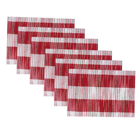 Christmas Woven Mélange Placemat Set of 6, 14" x 20"