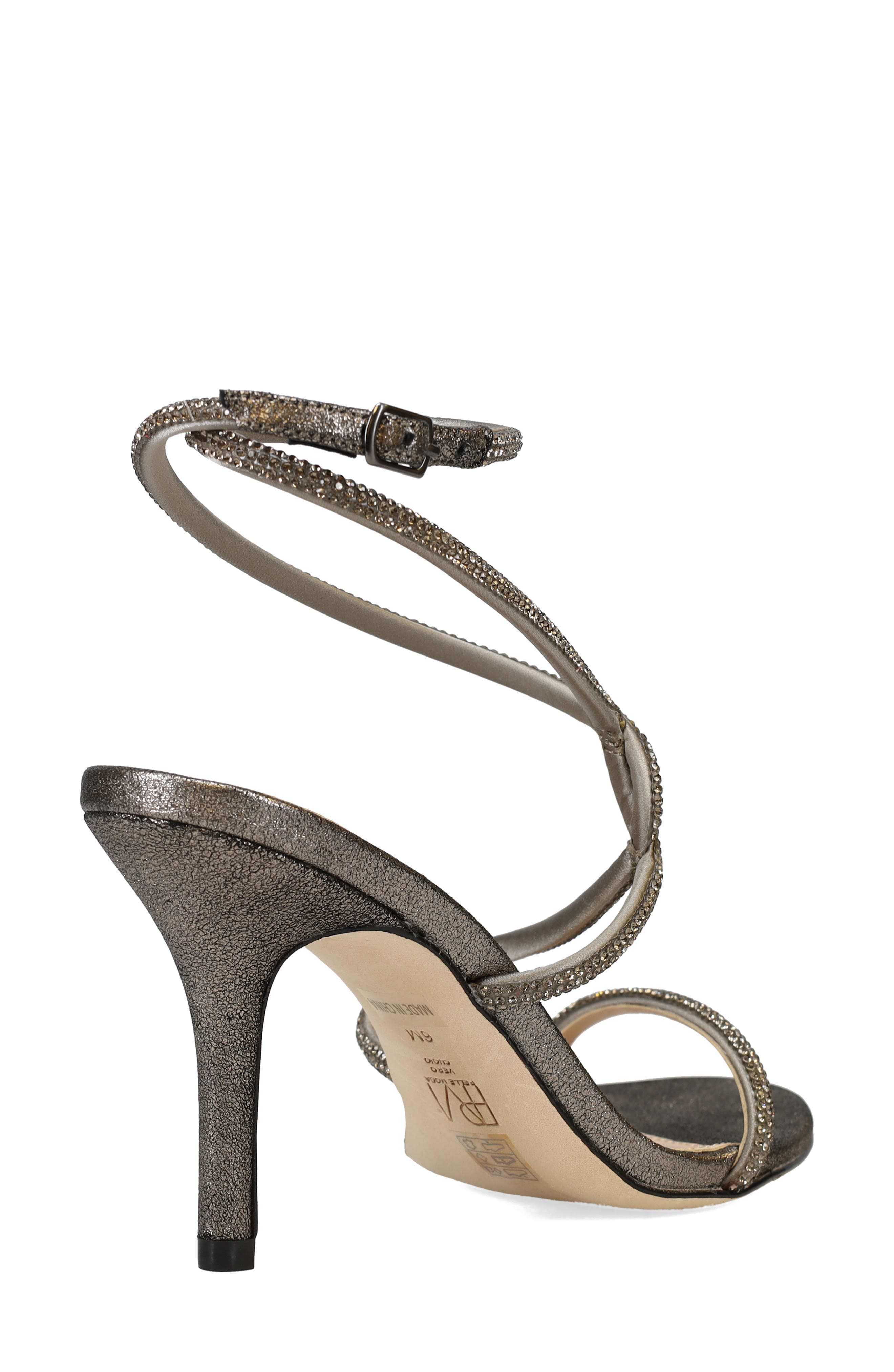 Pelle Moda Kaleah Crystal Strappy Sandal, Alternate, color, 