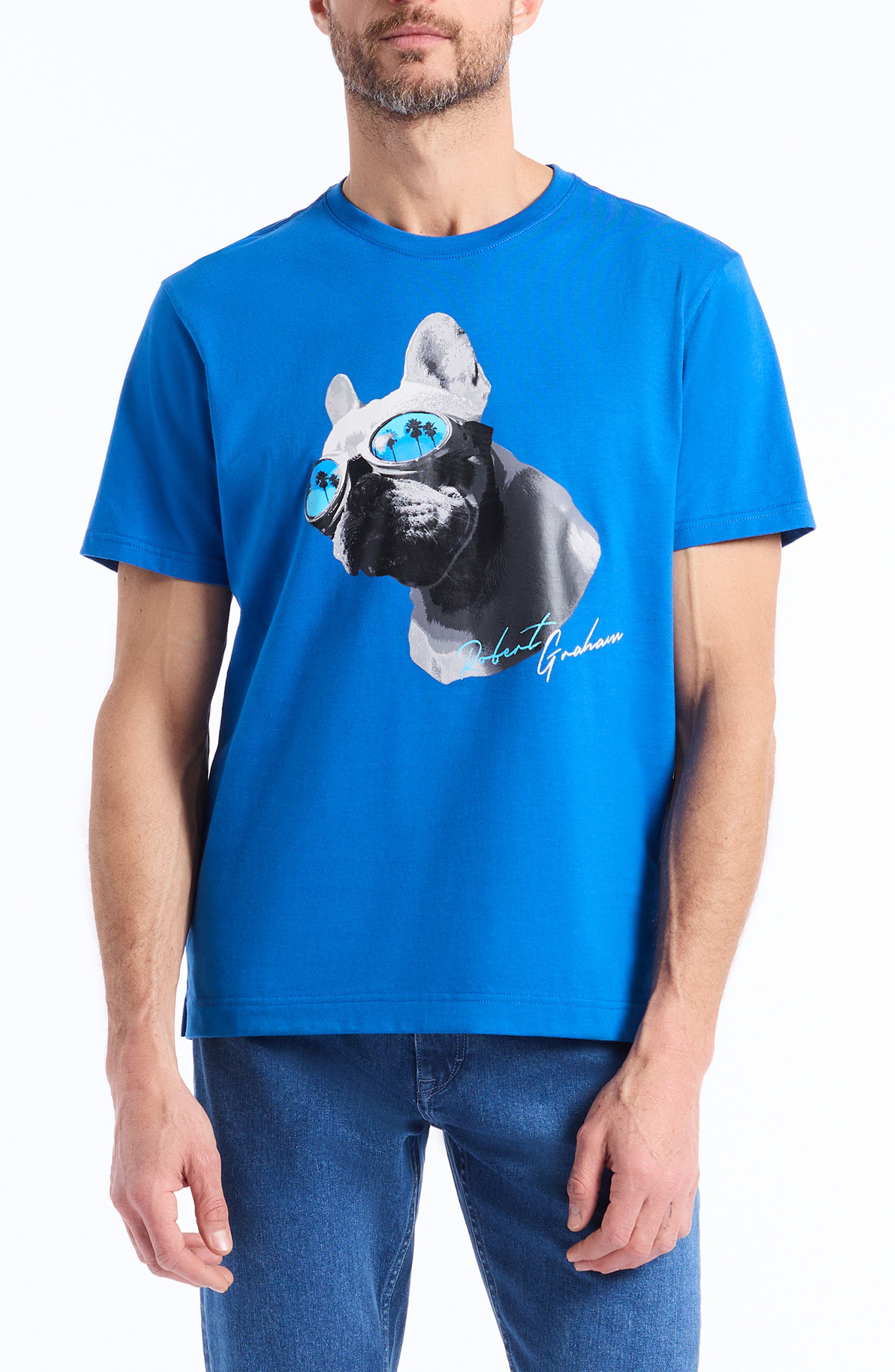 Robert Graham Vaca Frenchie Graphic T-Shirt