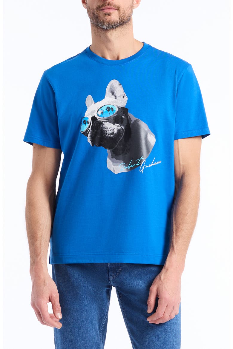 Vaca Frenchie Graphic T-Shirt, Main, color, COBALT
