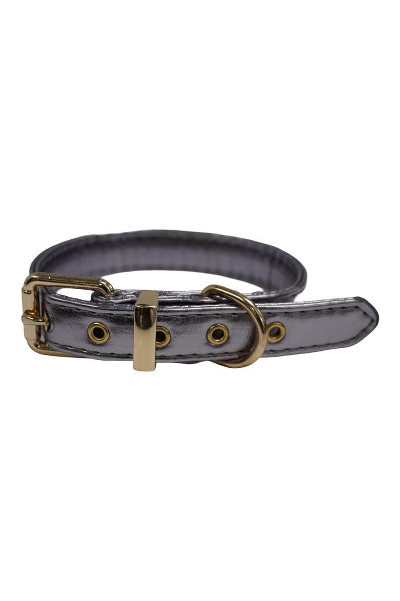 Stockholm Luxury Dog Collar, Main, color, GRAY