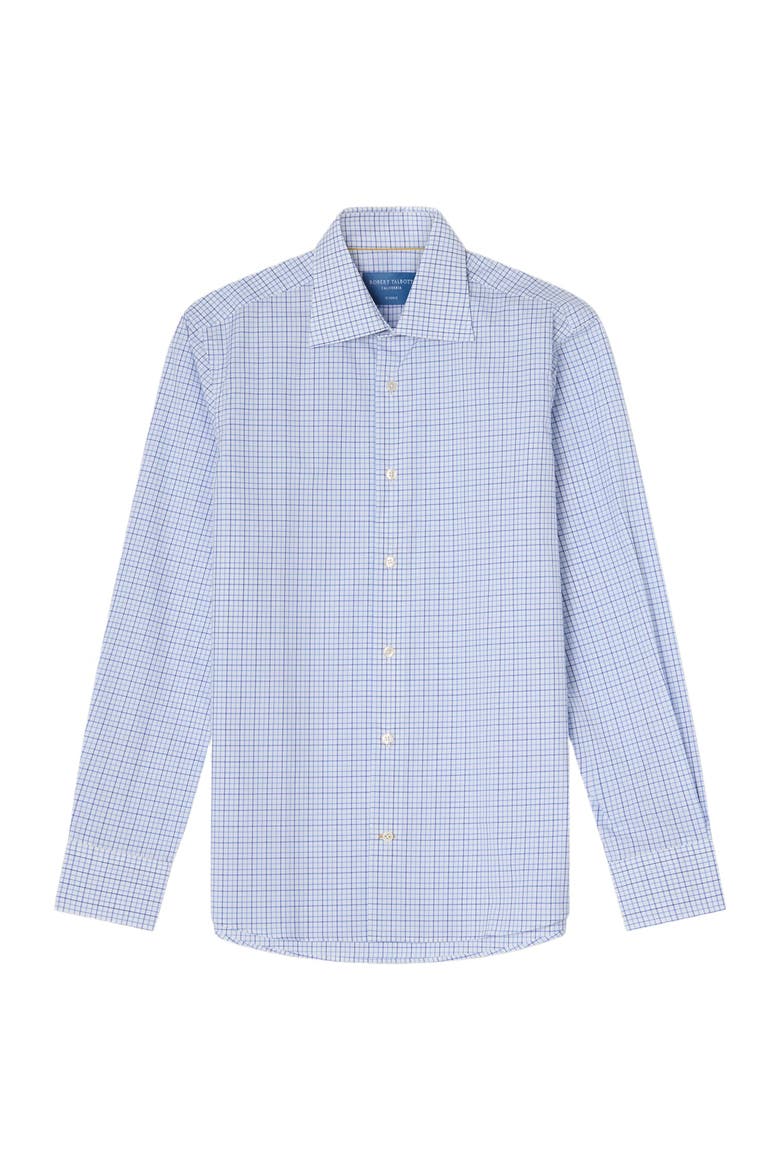 Madison Check Light Weight Poplin Shirt in Contemporary fit, Alternate, color, Blue Multi