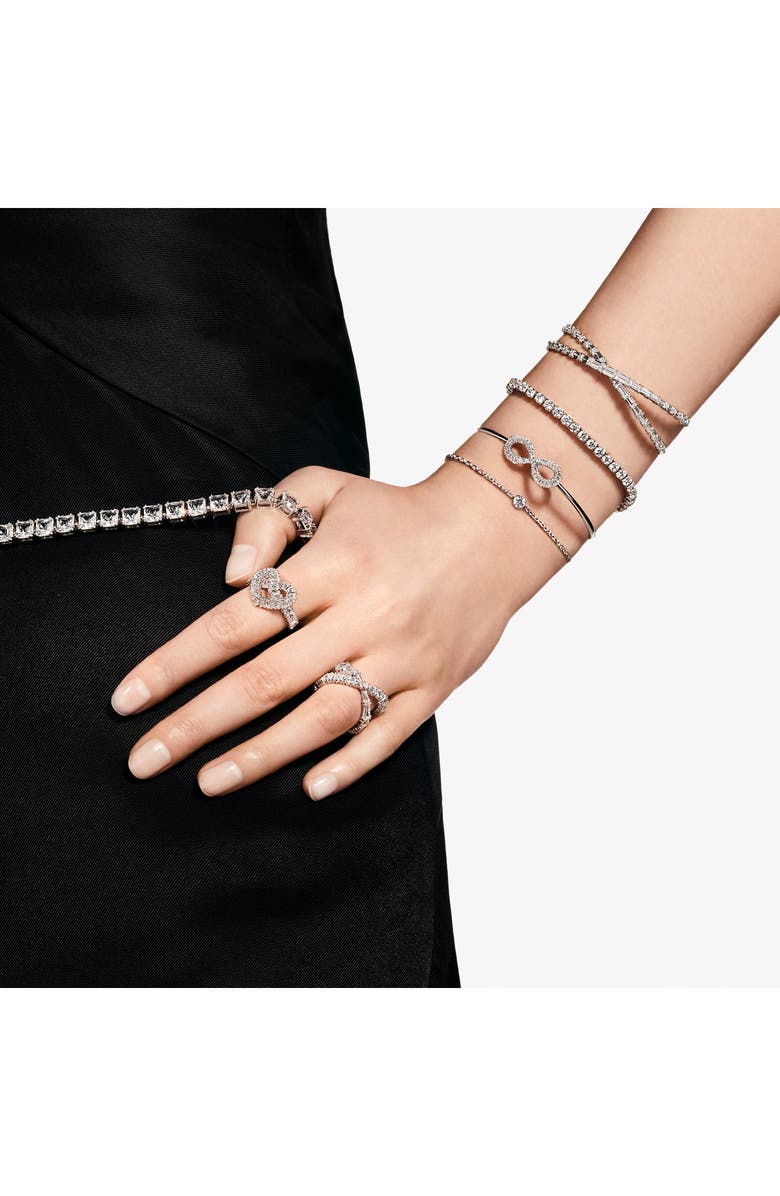 Swarovski Hyperbola Ring, Alternate, color, White