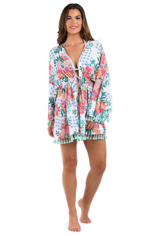 La Blanca Riviera Tie Front Cover-up In White
