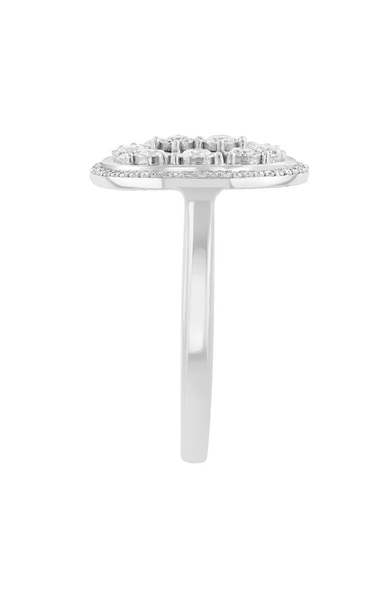 EFFY Sterling Silver Diamond Halo Ring, Alternate, color, White