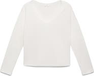MANGO TEEN V-Neck Cotton Blend Sweater