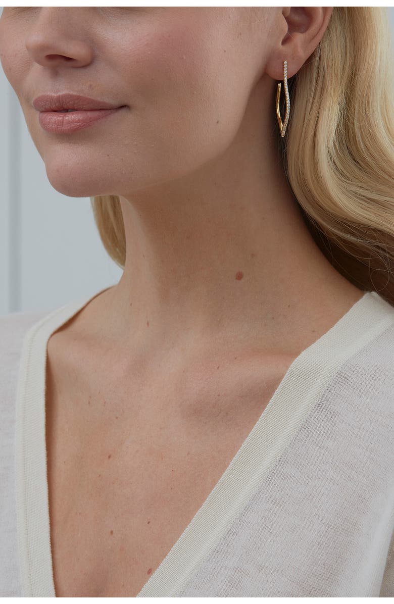 Sara Weinstock Veena Diamond Hoop Earrings, Alternate, color, 