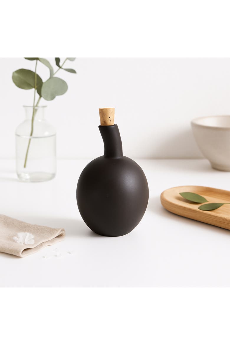 Zitouna Olive Oil Dispenser, Alternate, color, Matte Black
