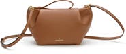 LA PORTEGNA Martita Small Leather Clutch Bag With Shoulder Strap
