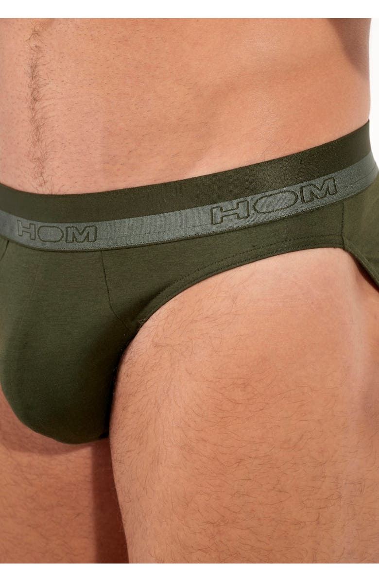 HOM Classic Mini Briefs, Alternate, color, Dark Khaki
