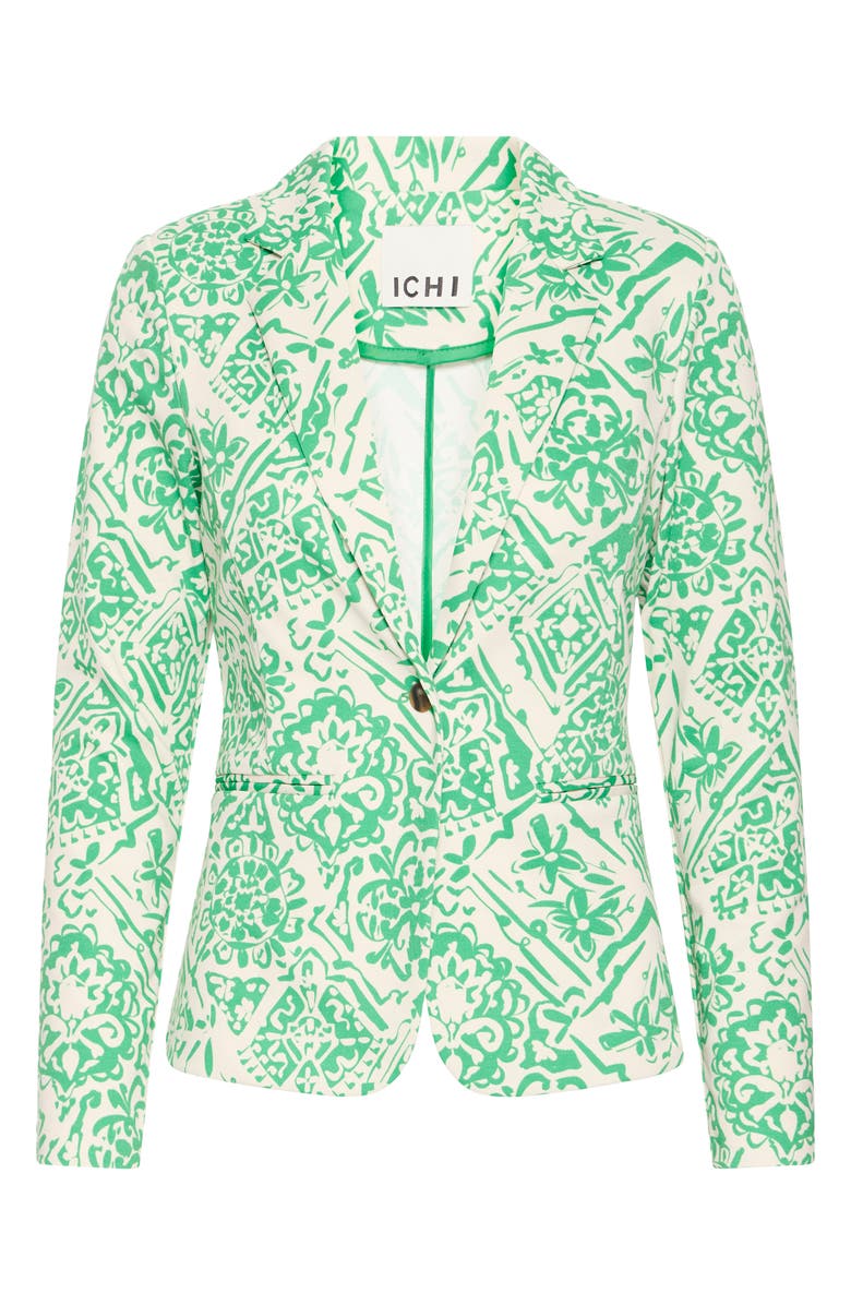 ICHI Ikat Print Jacket, Alternate, color, 