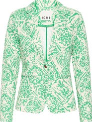 ICHI Ikat Print Jacket