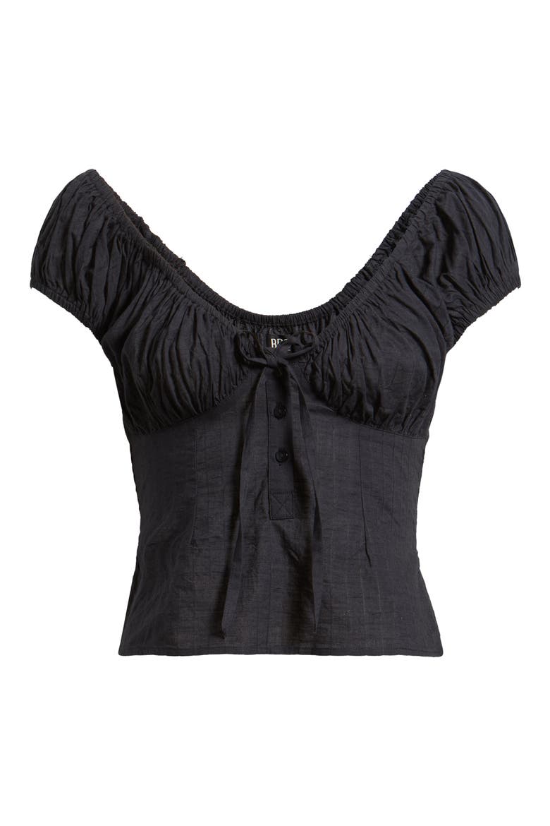 BDG Hallie Blouse, Main, color, BLACK