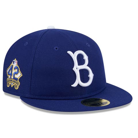 Men's New Era  Royal Brooklyn Dodgers 2025 Jackie Robinson Day Retro Crown 59FIFTY Unstructured Fitted Hat
