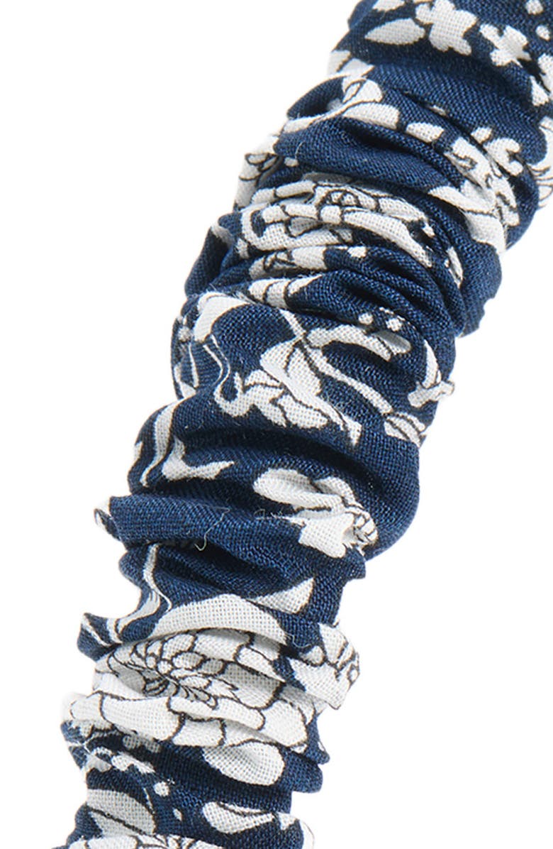 Lele Sadoughi Jessie Americana Headband, Alternate, color, Navy Blooms