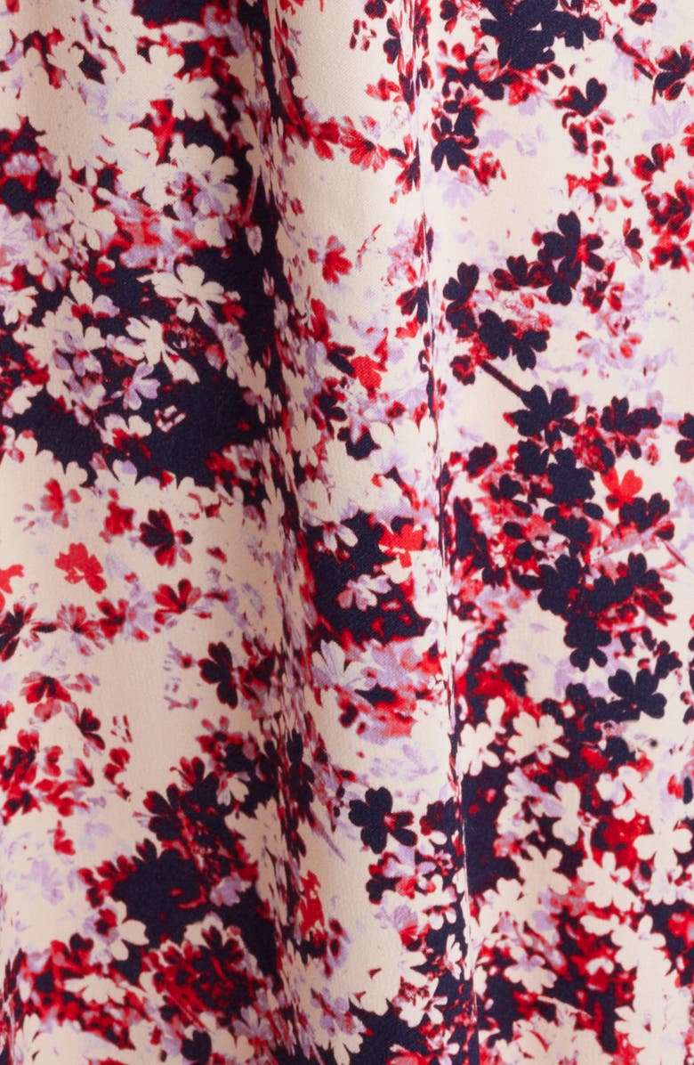 BOSS Davivio Tie Belt Long Sleeve Shirtdress, Alternate, color, Hope Flower Fantasy