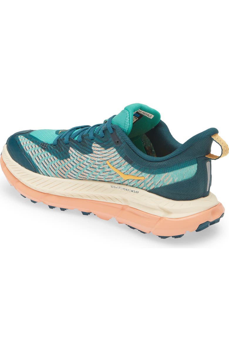 HOKA Mafate Speed 4 Trail Running Shoe, Alternate, color, Deep Teal / Water Garden