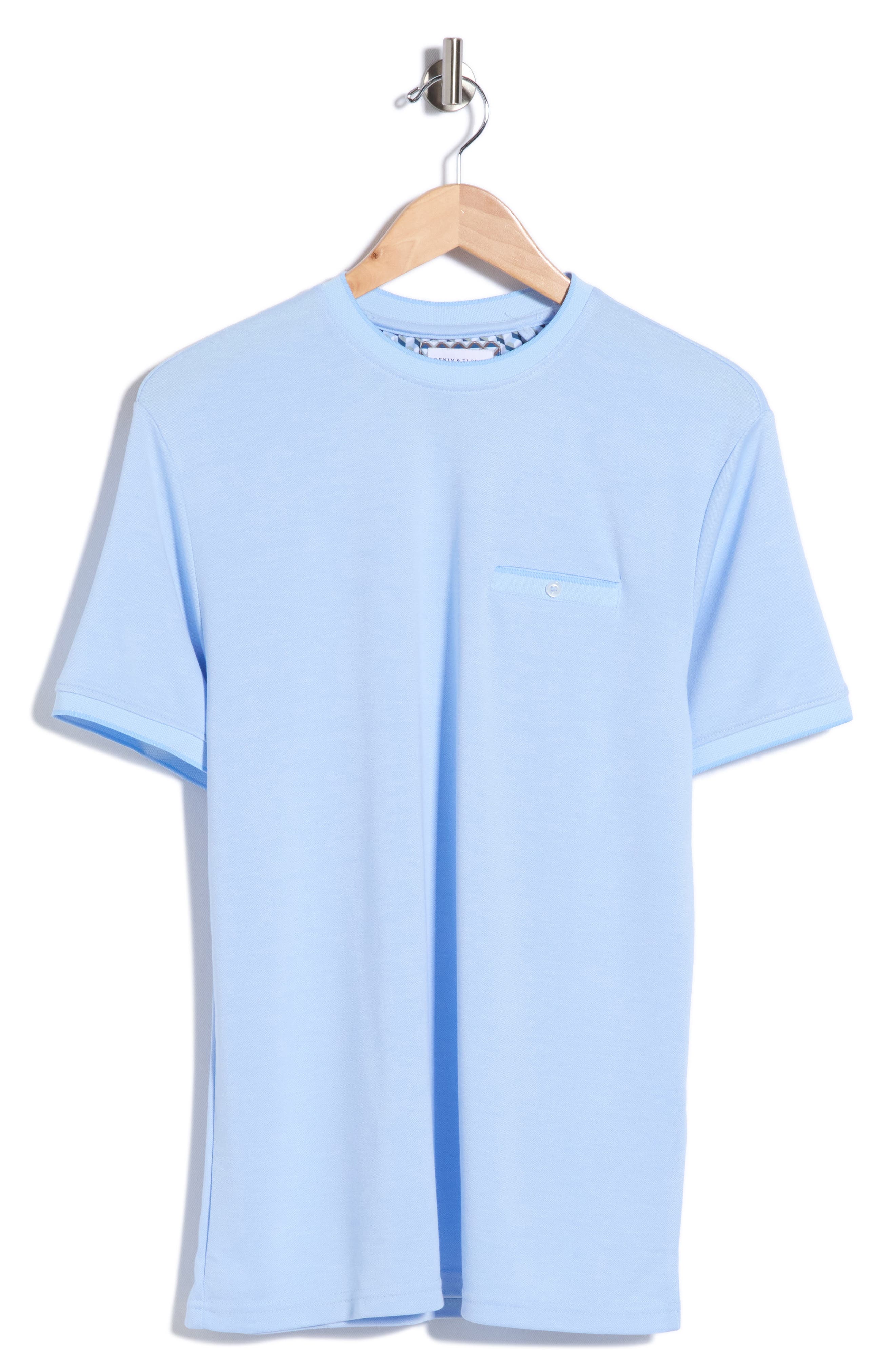 DENIM AND FLOWER Tipped Pocket T-Shirt