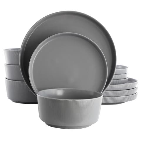 Dempsey Road 12 Piece Stoneware Dinnerware Set