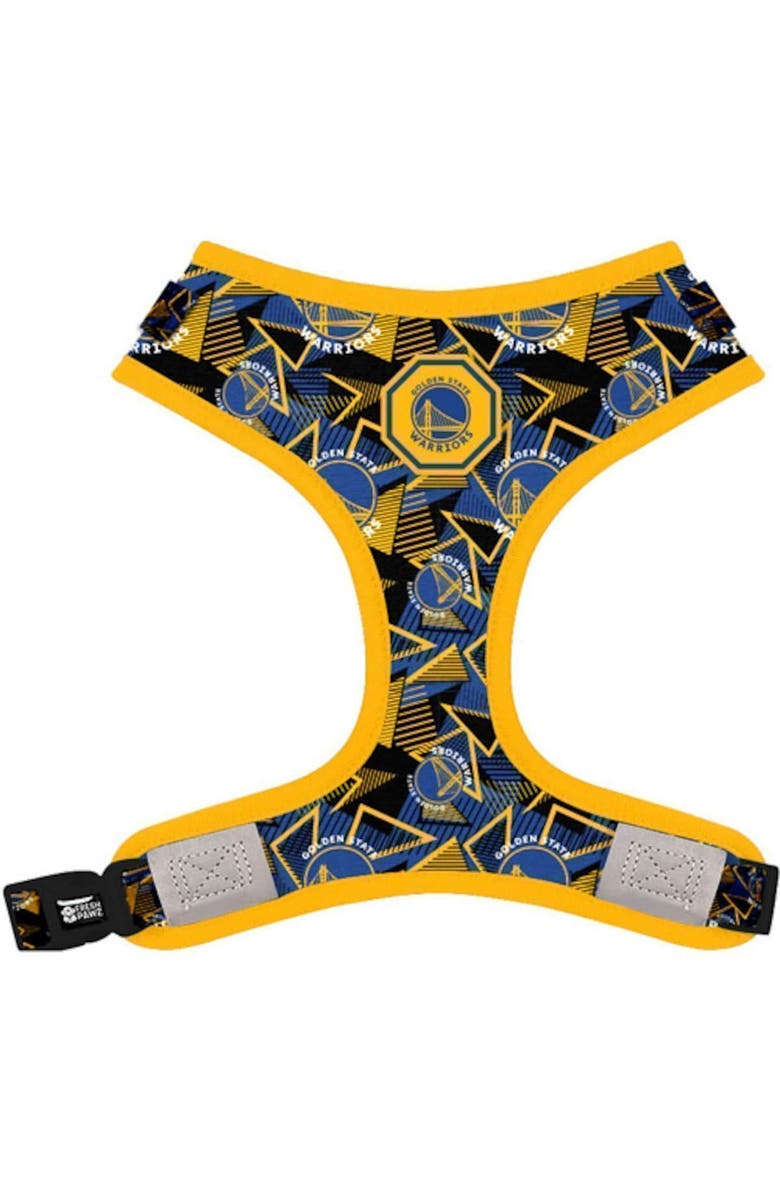 Fresh Pawz Royal Golden State Warriors Adjustable Mesh Pet Harness, Main, color, 