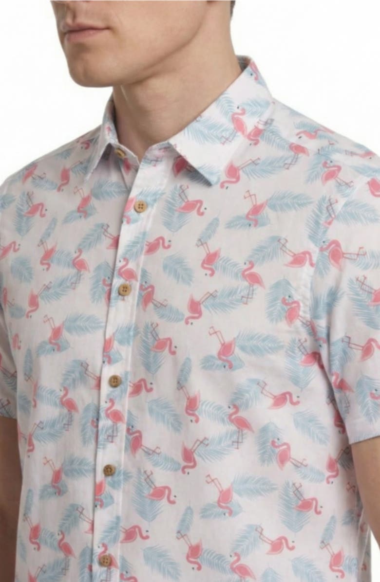 Report Collection Short Sleeve Stretch Button-Up Shirt, Alternate, color, 49 Light Blue