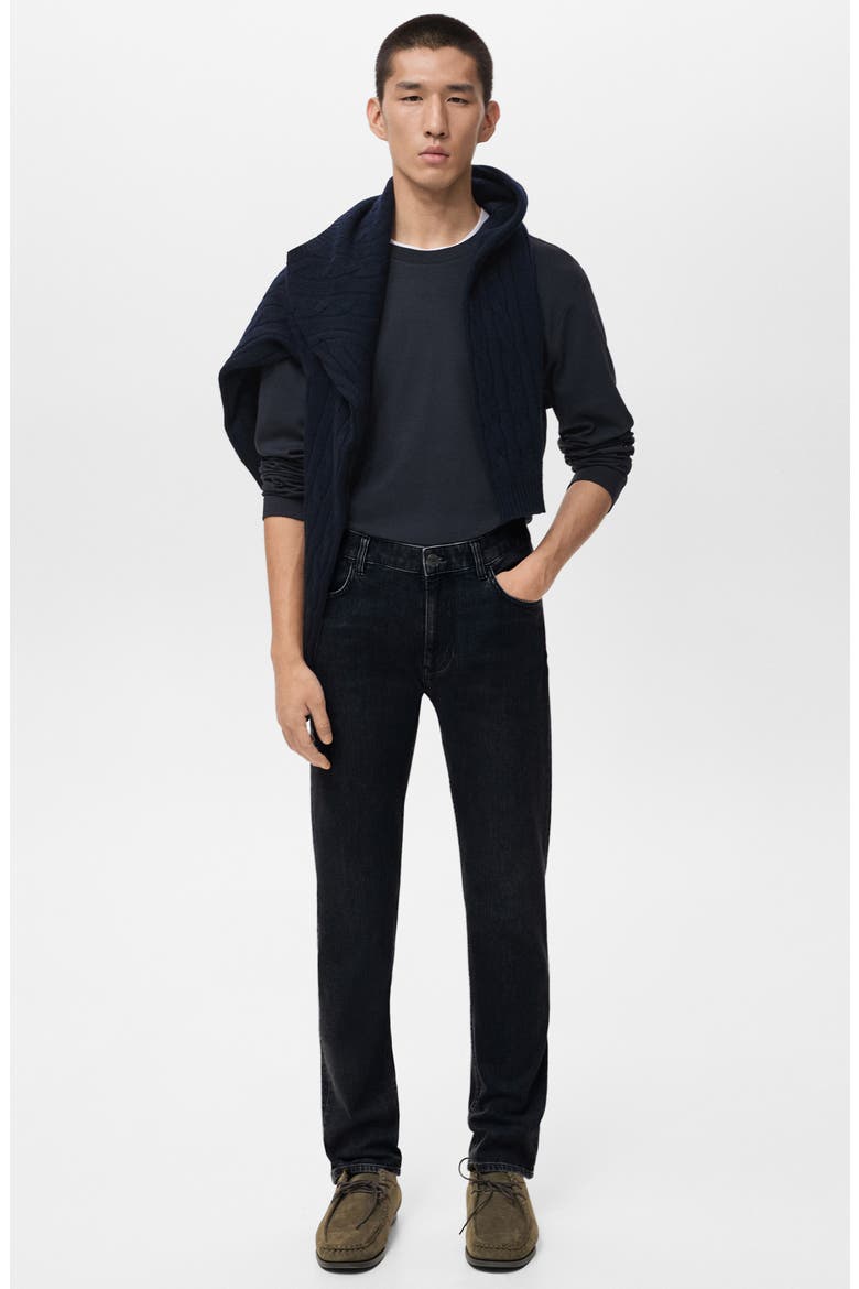 Patrick Ultrasoft Touch Slim Fit Jeans, Alternate, color, BLACK DENIM