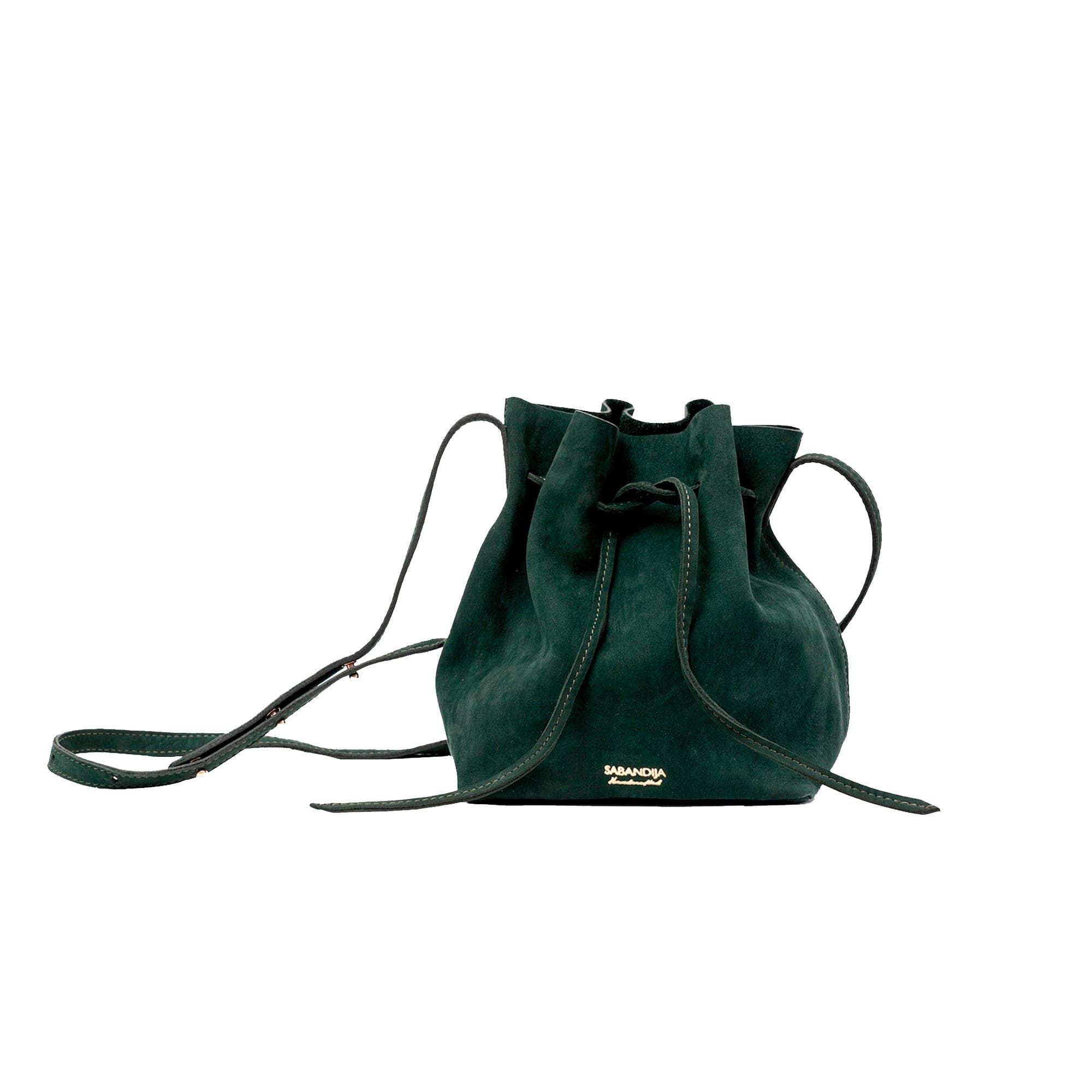 SABANDIJA Courtesy Suede Crossbody Bag, Main, color, Green