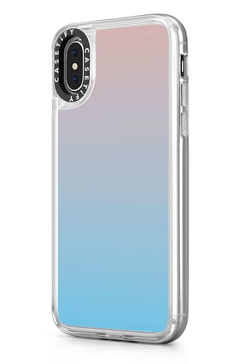 Blue Pink Gradient iPhone X/Xs Phone Case, Alternate, color, PINK/BLUE