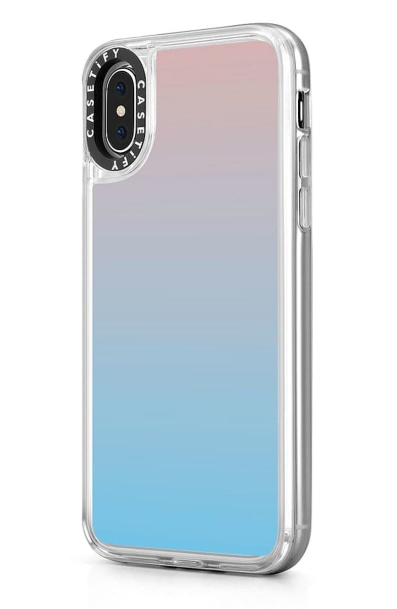 CASETiFY Blue Pink Gradient iPhone X/Xs Phone Case, Alternate, color, 