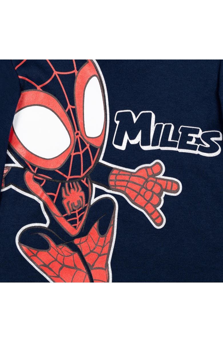 Marvel Spidey and His Amazing Friends Fleece Hoodie, Alternate, color, Miles Morales Navy