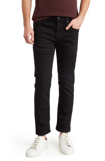 7 For All Mankind Austyn Relaxed Straight Leg Jeans In Black