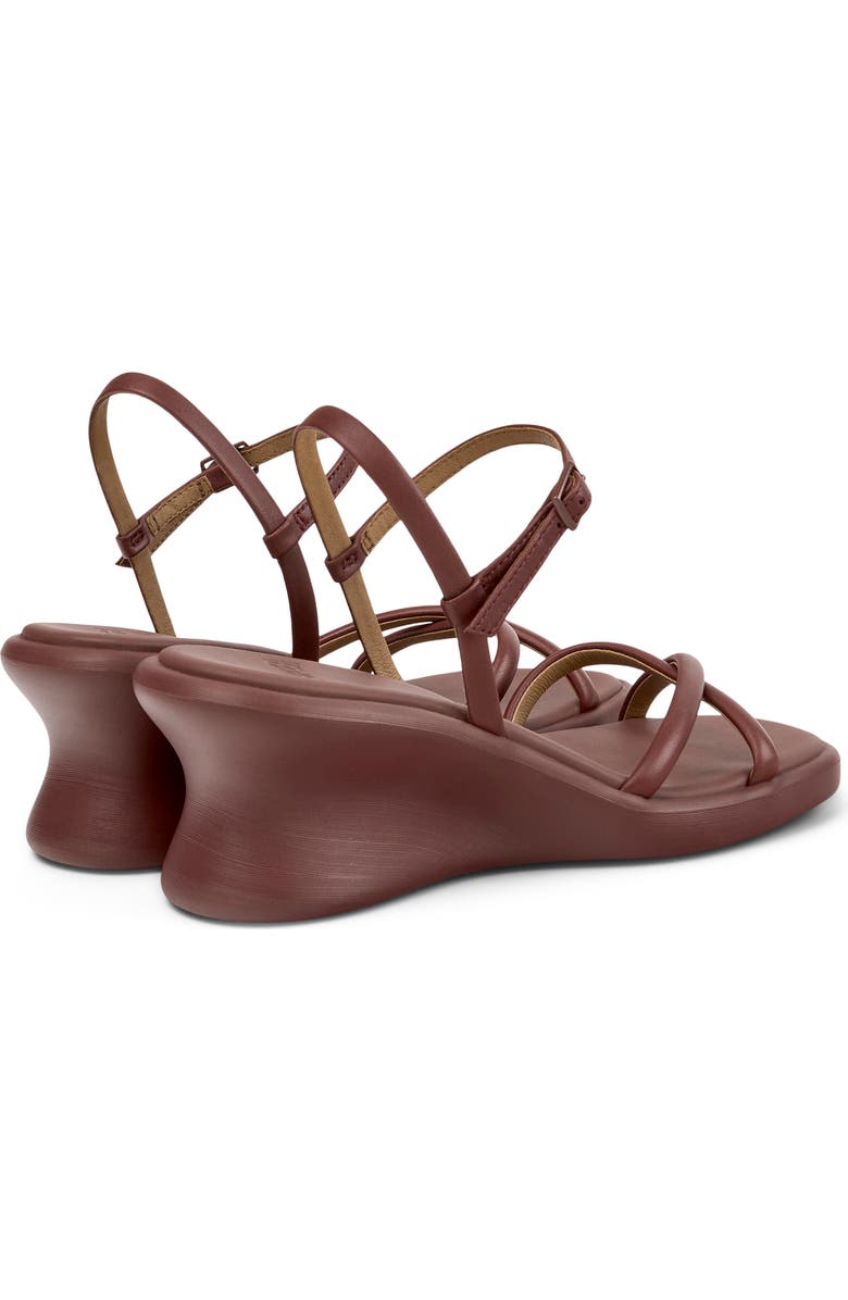 Camper Louise Wedge Sandal, Alternate, color, Burgundy