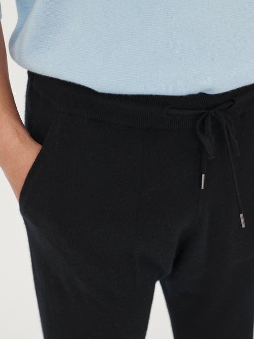 Gobi Mongolian Cashmere Cashmere Jogger In Black