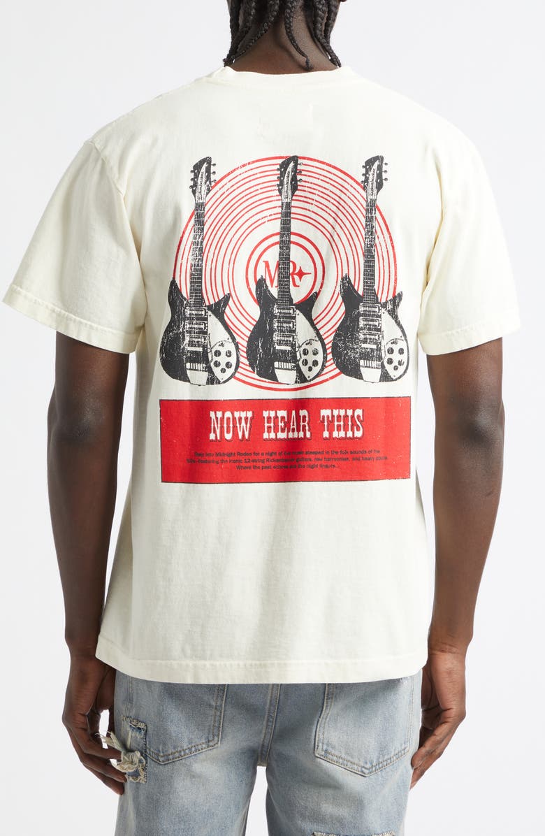 MIDNIGHT RODEO Heavy Pours Graphic T-Shirt, Alternate, color, Cream