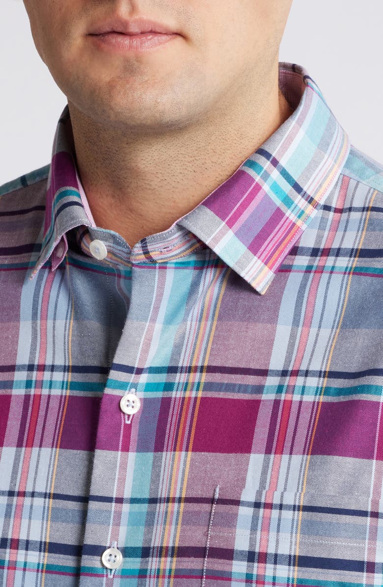 Tommy Bahama Lazlo Cheers Check Button-Up Shirt, Alternate, color, Festival