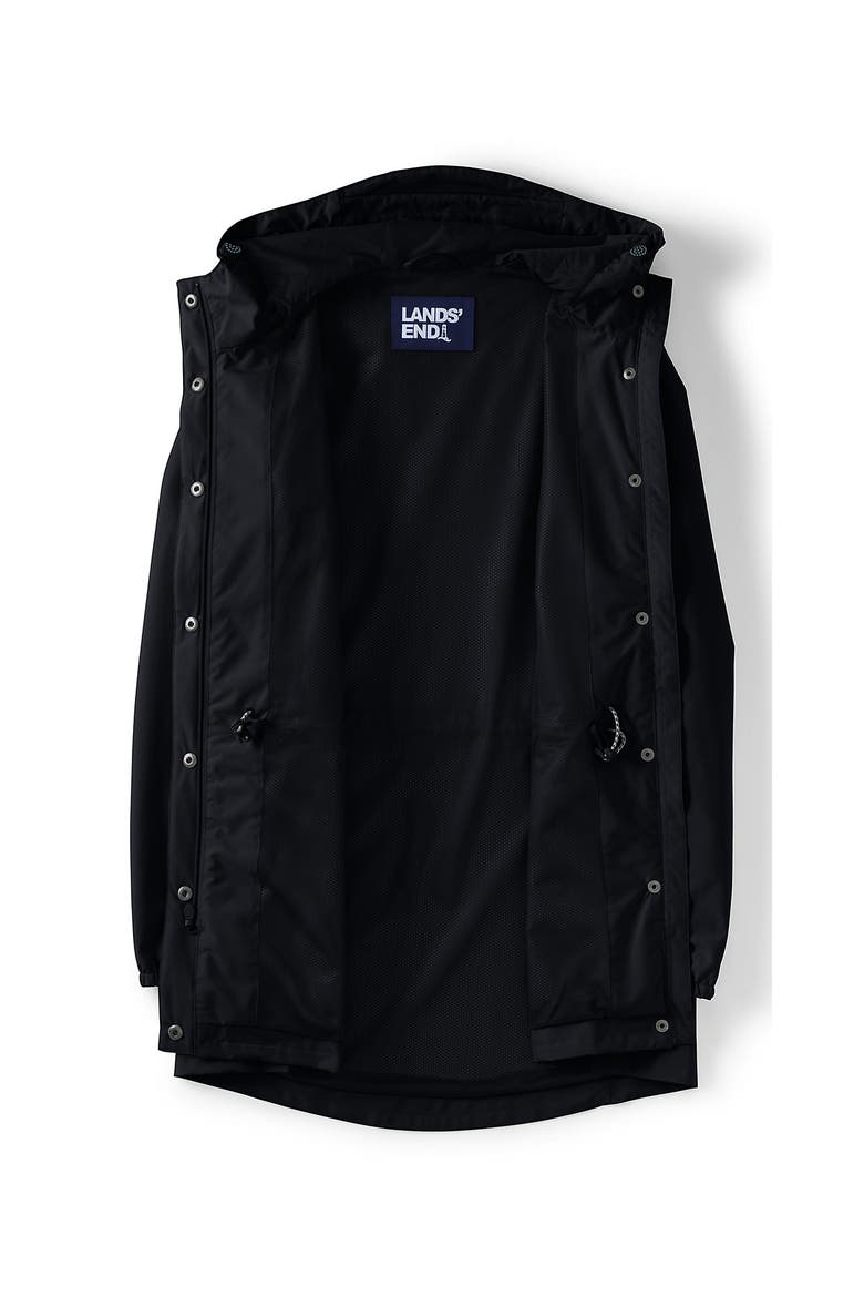 Squall Packable Waterproof Raincoat, Alternate, color, Black