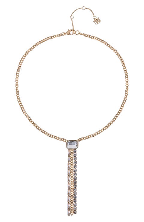 Stone Tassel Y-Necklace