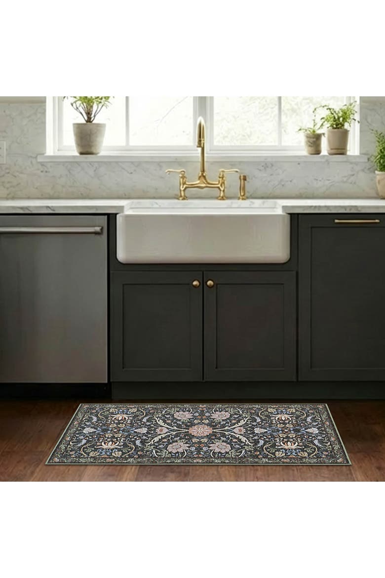 Washable Printed Chenille Rug, Alternate, color, Abrabella Multi