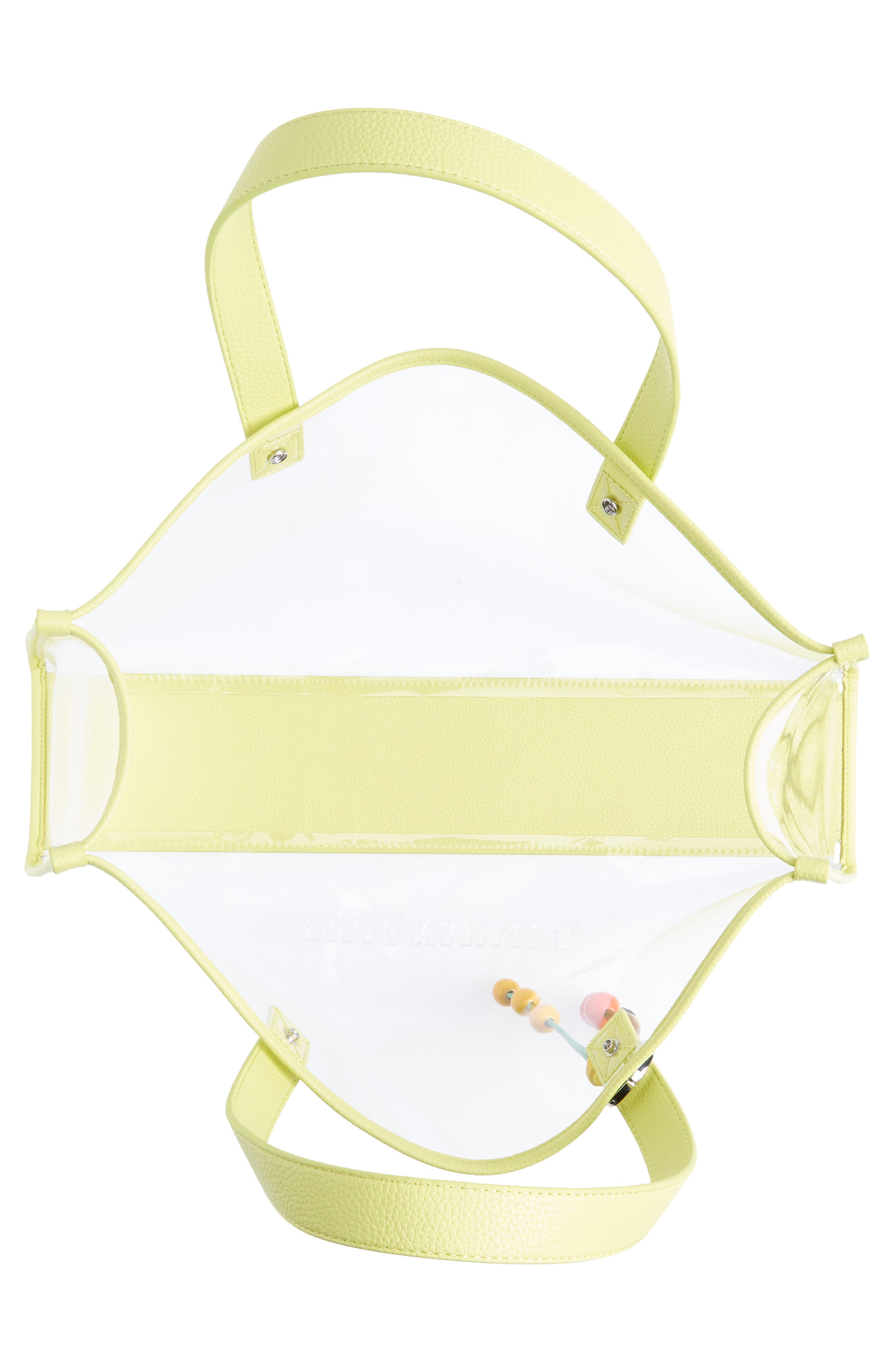 Anchor Stadium Tote Bag, Alternate, color, CLEAR/ CITRON