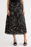 NORDSTROM RACK Chiffon Pleated Midi Skirt
