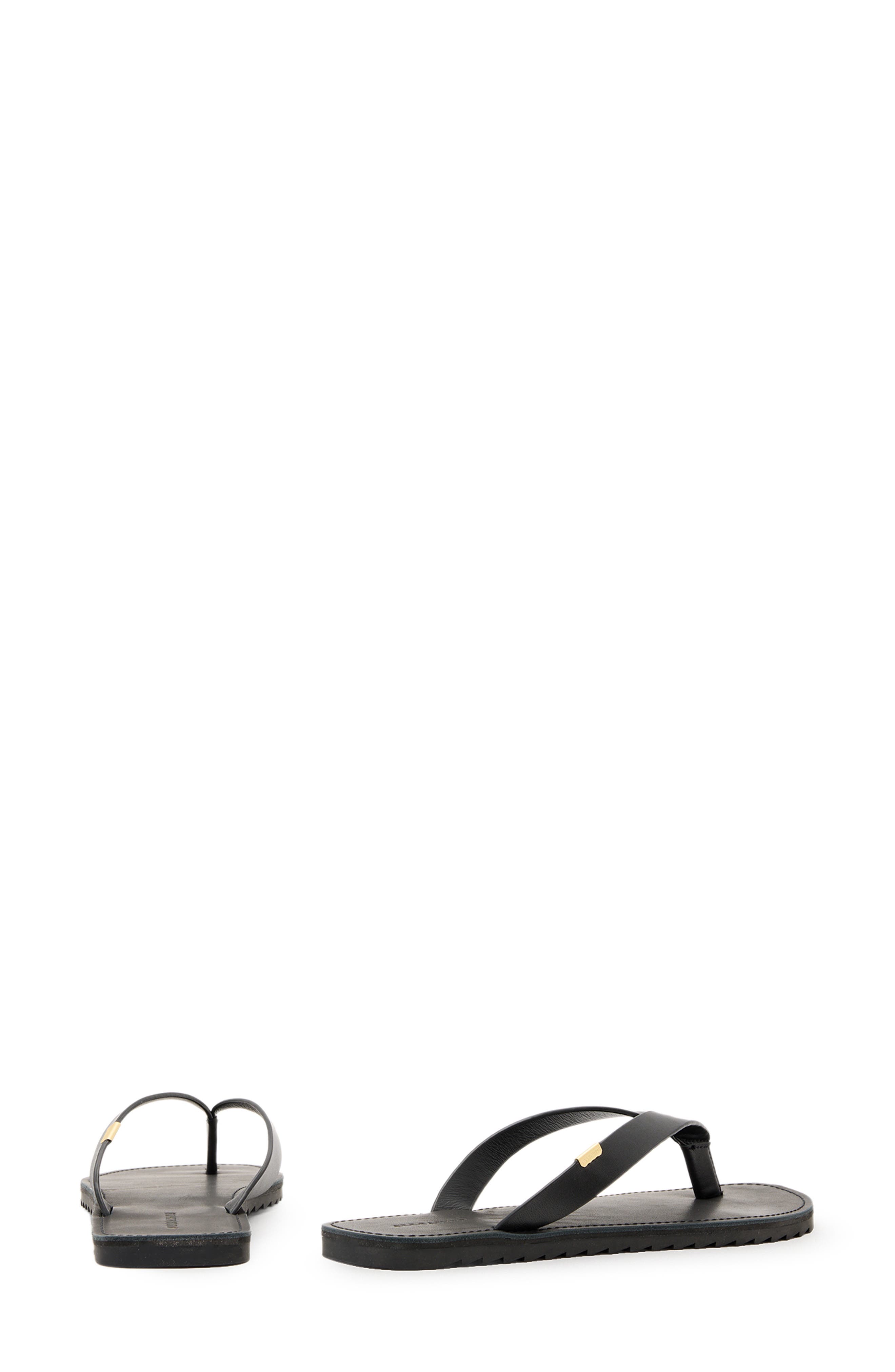 AllSaints Sydney Flip Flop, Alternate, color, Black