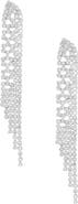 Ettika Champagne Nights Crystal Fringe Drop Earrings