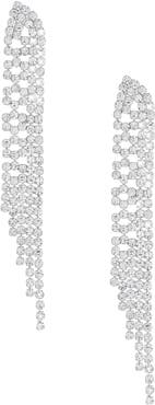 Ettika Champagne Nights Crystal Fringe Drop Earrings