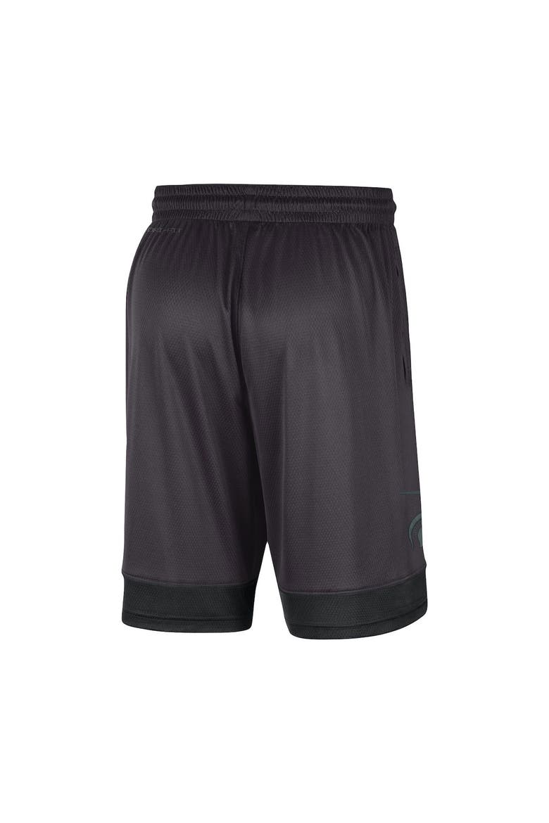 Men's Nike Charcoal Michigan State Spartans Performance Fast Break Shorts, Alternate, color, Charcoal